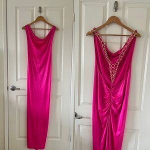 Hot Pink Goddess Gown Dress 💖